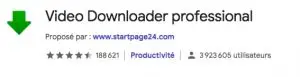 Video Downloader professional Chrome