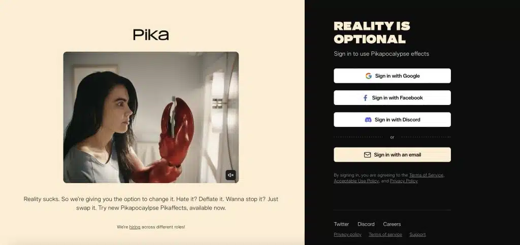 pika art video creation ai