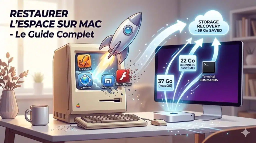 libérer espace disque MacOS